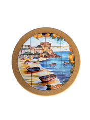 Sotto pentola in sughero e ceramica