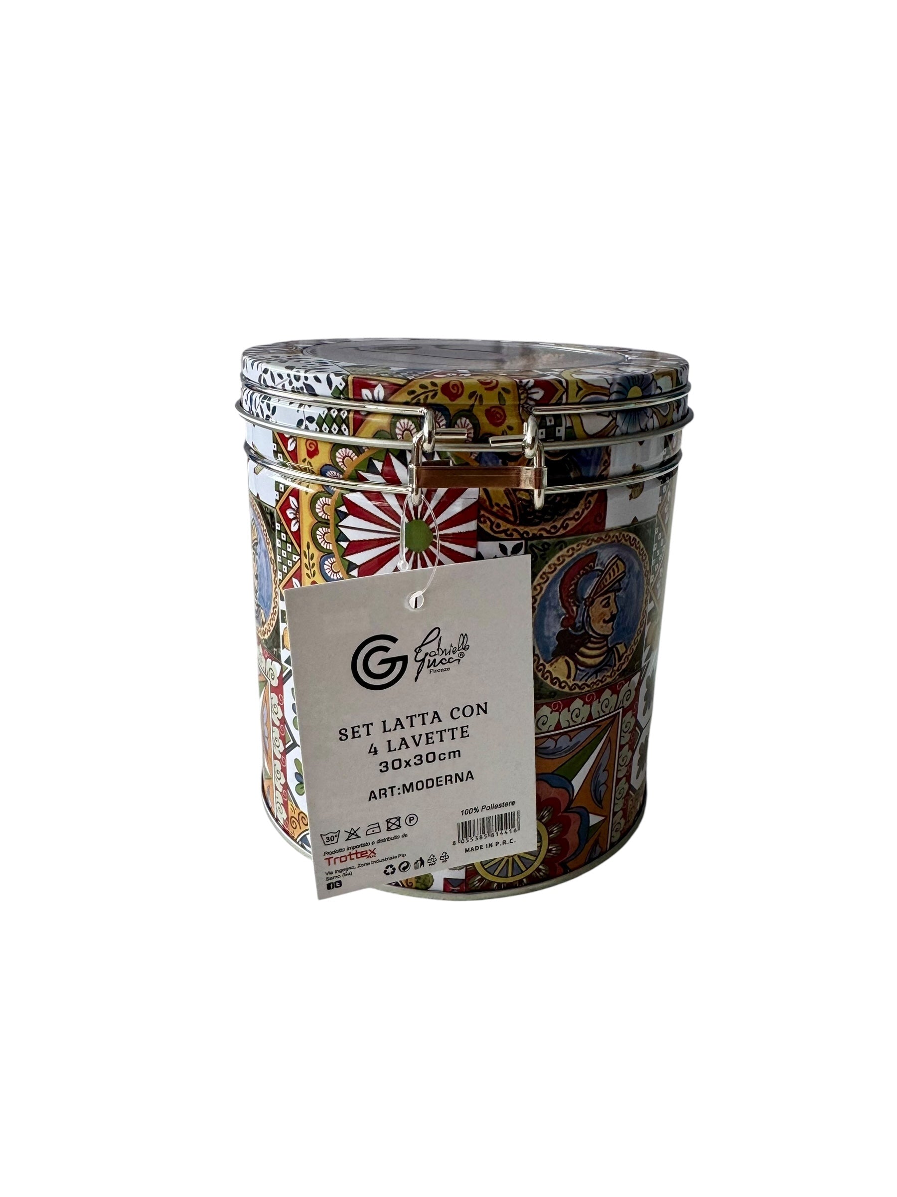 Set barattolo con lavette