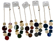 Collana cerchi metallo e pietre