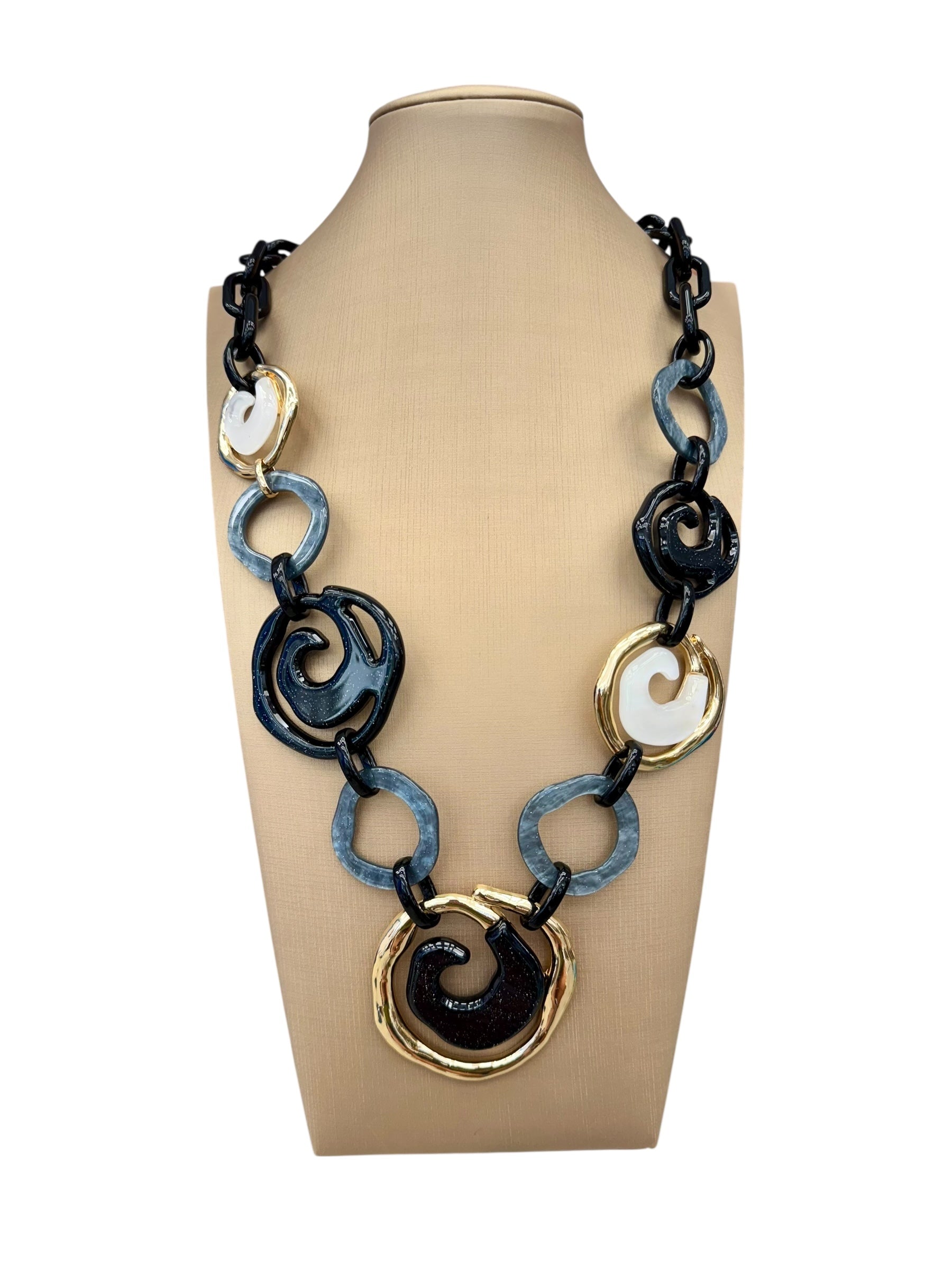 Collana lunga vortice