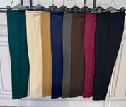 Pantaloni cosciasecca punto milano