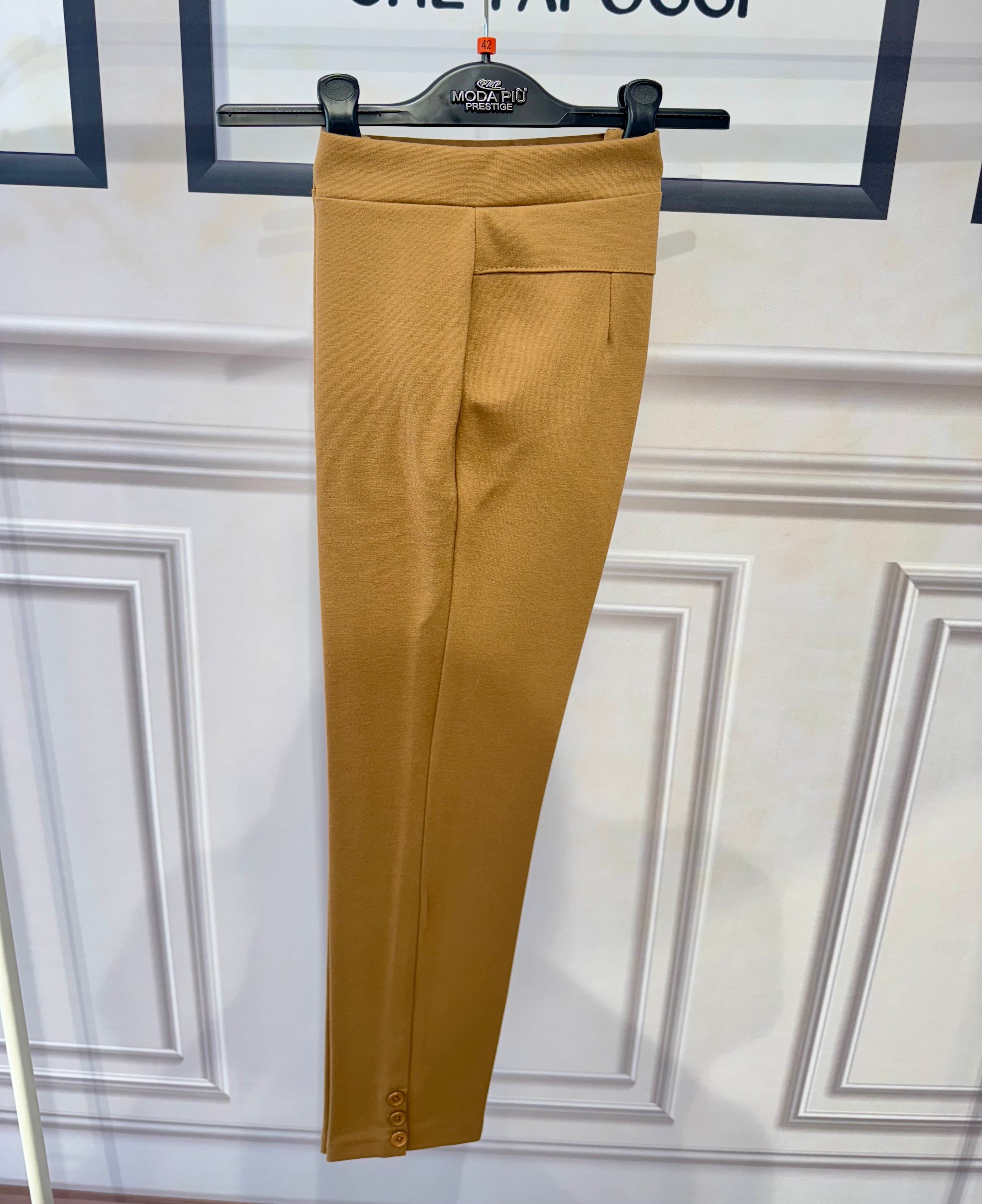 Pantaloni cosciasecca punto milano