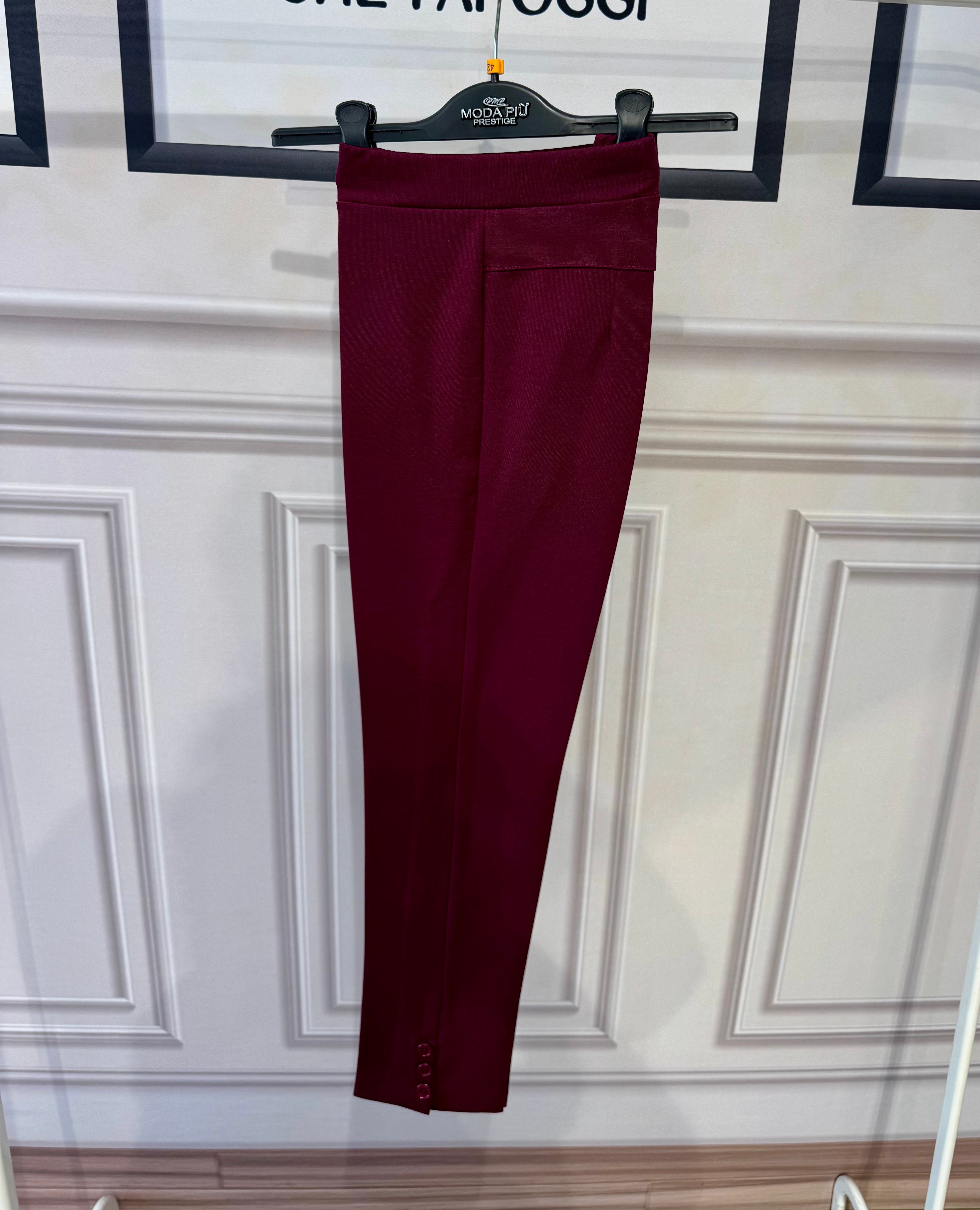 Pantaloni cosciasecca punto milano