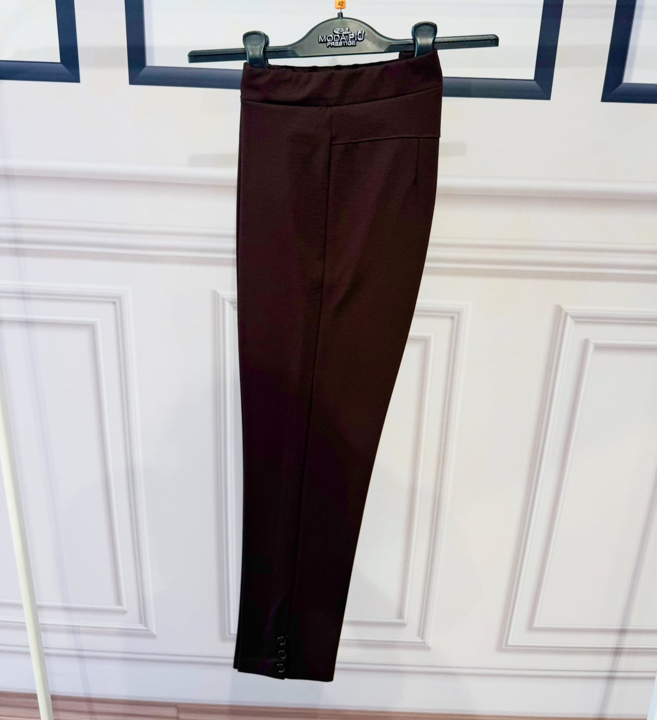 Pantaloni cosciasecca punto milano