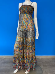 Abito con bretelle in chiffon CV158 CV159
