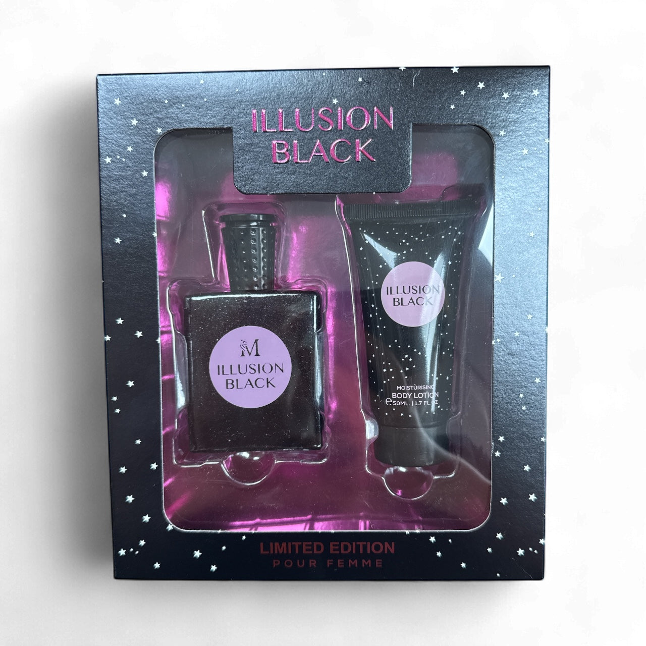 Set donna illusion black profumo e crema corpo